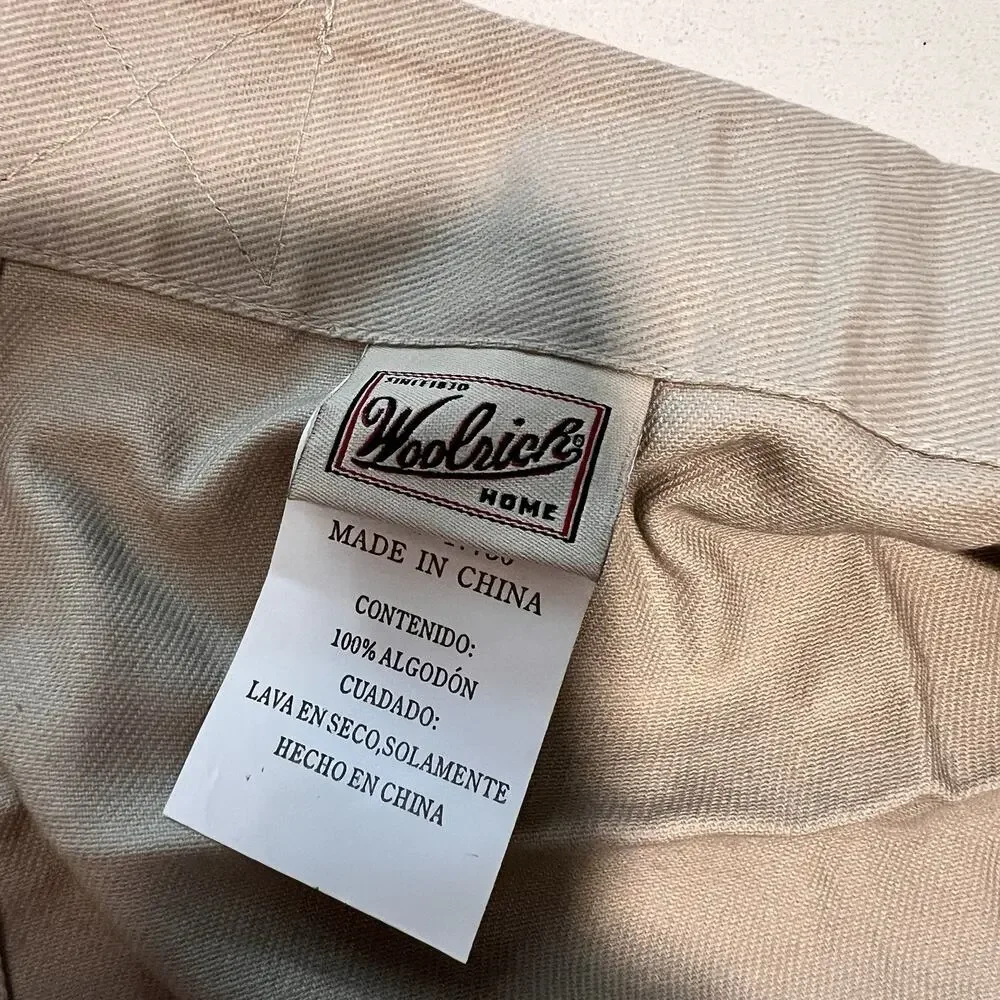 New Set Of 2 Woolrich FARMHOUSE COUNTRY KHAKI TAB 54